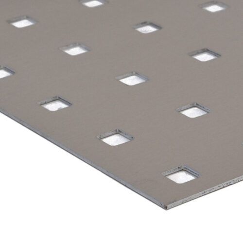 Perforeret aluminiumsplade med firkantet huller